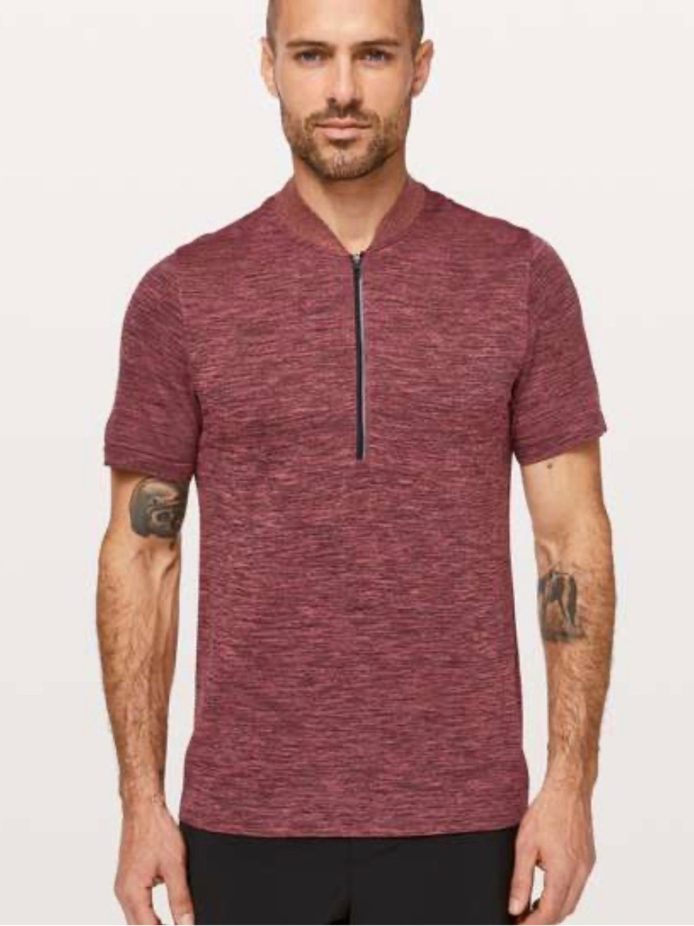 Lululemon Metal Vent Tech Surge Short Sleeve 1/2 Zip Size M medium